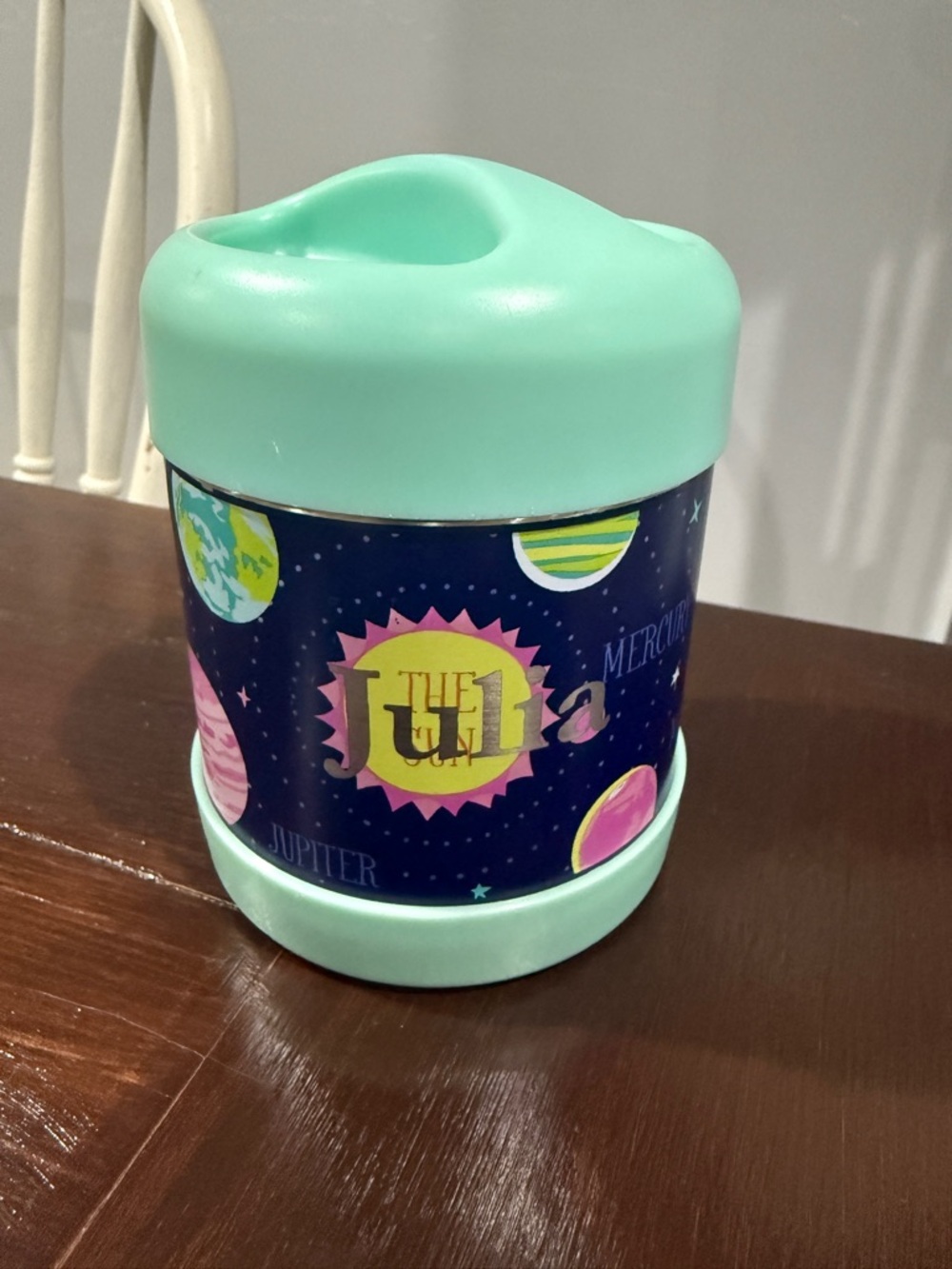 The U11 Planet Theme Insulated Food Jar - Mint Top